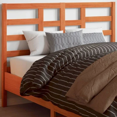 Paveikslėlis vidaXL Headboard Wax Brown 135 cm Solid Wood Pine