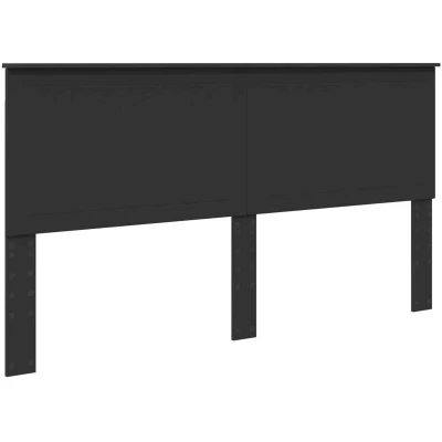 Paveikslėlis vidaXL Headboard with Black Oak 180 cm Engineered wood