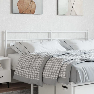 Paveikslėlis vidaXL Metal Replace Headboard White 200 cm