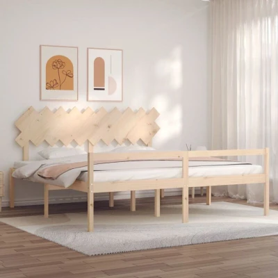 Paveikslėlis vidaXL Senior Bed without Mattress 200x200 cm Solid Wood