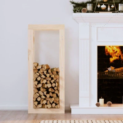Paveikslėlis vidaXL Firewood Rack 41x25x100 cm Solid Wood Pine