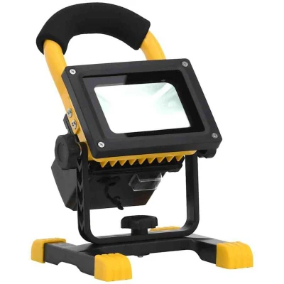 Paveikslėlis vidaXL Rechargeable LED Spotlight with Handle 30 W Cold White