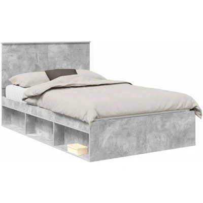 Paveikslėlis vidaXL Bed Frame with Headboard Concerte 120 x 200 cm Solid Pine Wood