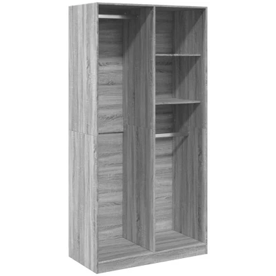 Paveikslėlis vidaXL Wardrobe Grey Sonoma 100x50x200 cm Engineered Wood