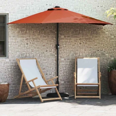Paveikslėlis vidaXL Garden Parasol Terracotta 294 x 150 224 cm
