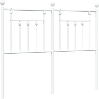 Paveikslėlis vidaXL Metal Replace Headboard White 120 cm