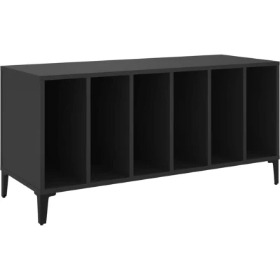 Paveikslėlis vidaXL Record Cabinet Black 100x38x48 cm Engineered Wood