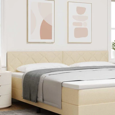 Paveikslėlis vidaXL Headboard Cream 200 cm Fabric