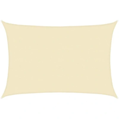 Paveikslėlis vidaXL Sunshade Sail 160 g/m² Cream 5x7 m HDPE