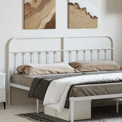 Paveikslėlis vidaXL Metal Replace Headboard White 180 cm