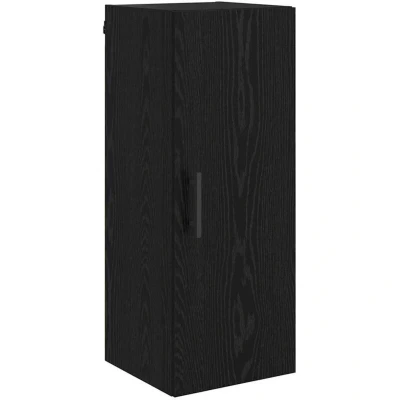 Paveikslėlis vidaXL Wall Mounted Cabinet Black Oak 34.5 x 34 90 cm