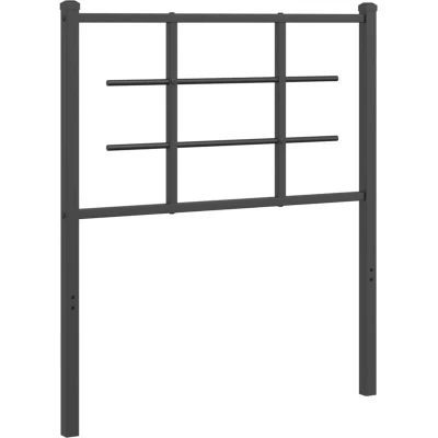 Paveikslėlis vidaXL Metal Replace Headboard Black 75 cm