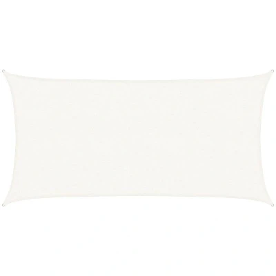 Paveikslėlis vidaXL Sunshade Sail 160 g/m² White 2.5x5 m HDPE