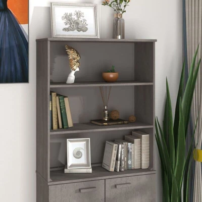 Paveikslėlis vidaXL Top for Highboard HAMAR Light Grey 85x35x100cm Solid Wood Pine