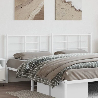 Paveikslėlis vidaXL Metal Replace Headboard White 200 cm