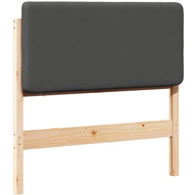 Paveikslėlis vidaXL Upholstered Headboard with Brown and Dark Grey 100 cm