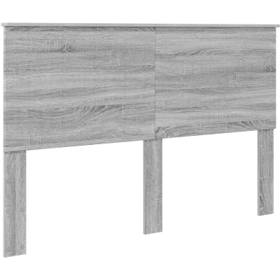 Paveikslėlis vidaXL Headboard with Grey Sonoma 150 cm Engineered wood