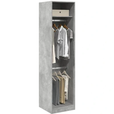 Paveikslėlis vidaXL Wardrobe Concrete Grey 50x50x200 cm Engineered Wood