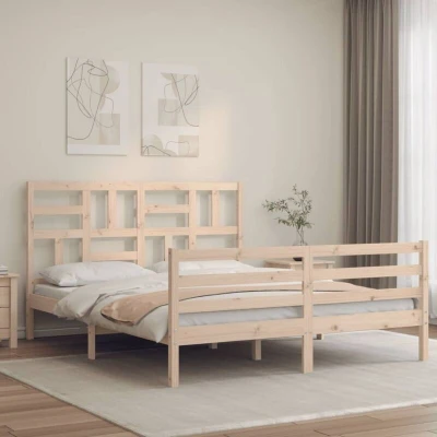Paveikslėlis vidaXL Bed Frame without Mattress 160x200 cm Solid Wood
