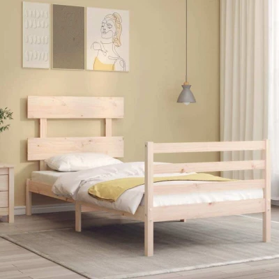 Paveikslėlis vidaXL Bed Frame without Mattress Single Solid Wood