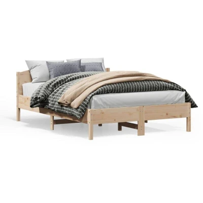 Paveikslėlis vidaXL Bed Frame without Mattress 120x200 cm Solid Wood Pine