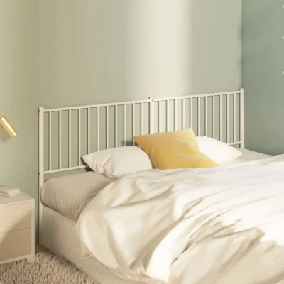Paveikslėlis vidaXL Metal Replace Headboard White 180 cm