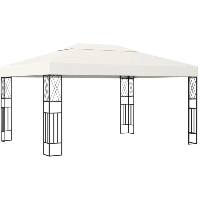 Paveikslėlis vidaXL Gazebo 3x4 m Cream Fabric