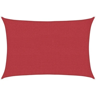Paveikslėlis vidaXL Sunshade Sail 160 g/m² Red 3.5x4.5 m HDPE