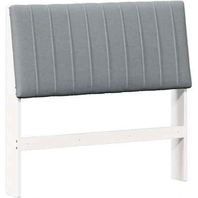 Paveikslėlis vidaXL Upholstered Headboard Light Grey 100 cm Solid Pine Wood