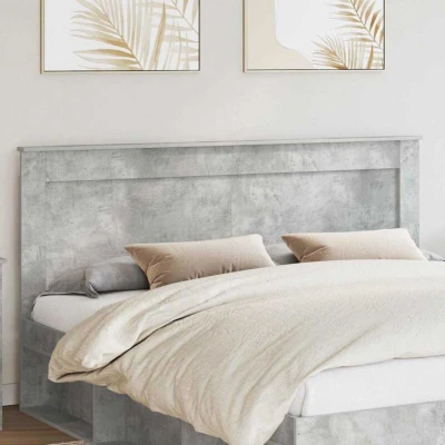 Paveikslėlis vidaXL Headboard with Concrete Grey 200 cm Engineered Wood