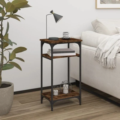 Paveikslėlis vidaXL Side Table Smoked Oak 40x30x75 cm Engineered Wood