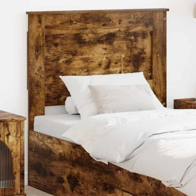 Paveikslėlis vidaXL Headboard with Smoked Oak 90 cm Engineered Wood