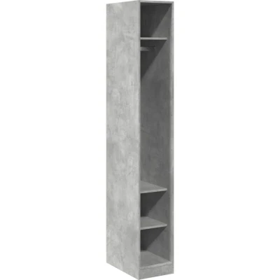 Paveikslėlis vidaXL Wardrobe Concrete Grey 30x50x200 cm Engineered Wood