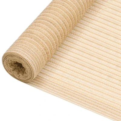 Paveikslėlis vidaXL Privacy Net Beige 1.2x10 m HDPE 75 g/m²