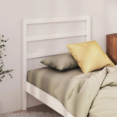 Paveikslėlis vidaXL Bed Headboard White 95x4x100 cm Solid Wood Pine