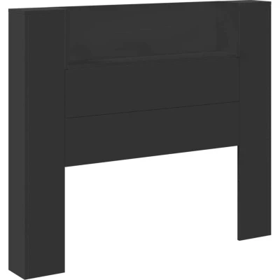 Paveikslėlis vidaXL Headboard Black 120 x 16.5 103.5 cm Engineered Wood
