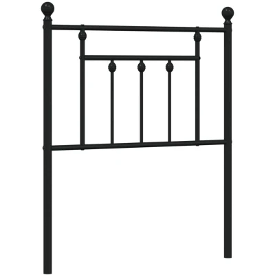 Paveikslėlis vidaXL Metal Replace Headboard Black 75 cm