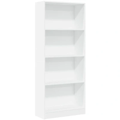 Paveikslėlis vidaXL Bookcase White 60x24x143 cm Engineered Wood