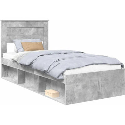 Paveikslėlis vidaXL Bed Frame with Headboard Concerte 90 x 200 cm Solid Pine Wood