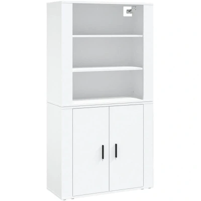 Paveikslėlis vidaXL Highboard White Engineered Wood
