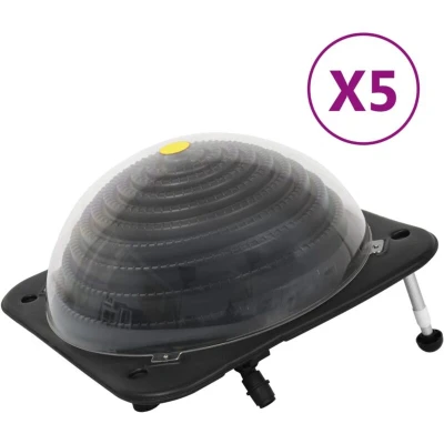 Paveikslėlis vidaXL Solar Pool Heaters 5 pcs 75x75x36 cm HDPE Aluminium
