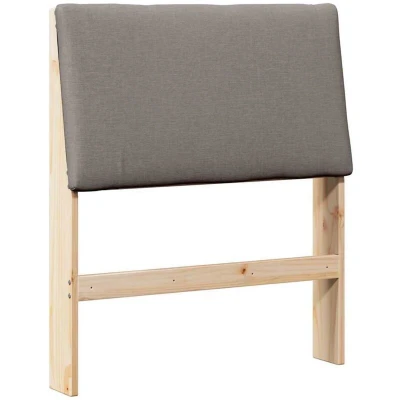 Paveikslėlis vidaXL Upholstered Headboard Taupe 75 cm Solid Pine Wood