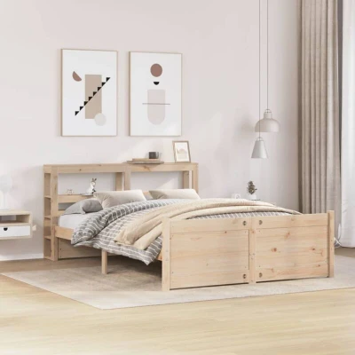 Paveikslėlis vidaXL Bed Frame with Headboard without Mattress 150x200 cm King Size