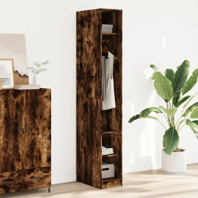Paveikslėlis vidaXL Wardrobe Smoked Oak 30x50x200 cm Engineered Wood