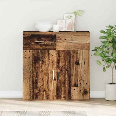 Paveikslėlis vidaXL Sideboard with Drawer Old Wood 78 x 38 80 cm Engineered